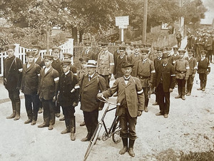 RARE! POST-WW1 GERMAN FREIKORPS YOUTH OBERHOF GERMANY 1919 PHOTO POSTCARD RPPC