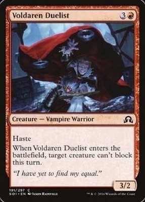 4x MTG Voldaren Duelist #191  Shadows over Innistrad  Magic the Gathering cards