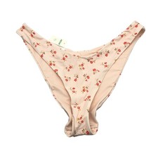 Aerie Bikini Bottom High Cut Cheeky Floral Pink XL