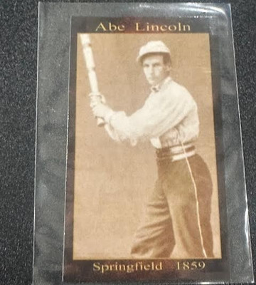 ABRAHAM LINCOLN, SPRINGFIELD BASEBALL CLUB FIRST BASEMAN / NM