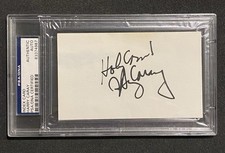HARRY CARAY w/Holy Cow! Signed Index card PSA Authentic Auto Chicago CUBS WGN