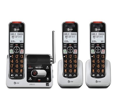 AT&T BL102-3 DECT 6.0 3 Handset Cordless Phone Call Block Answer Machine