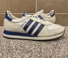 Vintage Adidas Originals "BOSTON" Made in 1983 US Men's Size 7 Gray/Blue Running