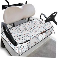 Golf Cart Seat Covers, Universal Golf Cart Seat Towel Blanket Golf Stars Print