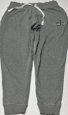 Calvin Klein Sleepwear/Jogger Pants Women Small Gray Jersey Thigh Logo Tapered