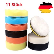 80-150mm Polierschwamm Polierteller Polier Set Polierpads Klett Polierscheibe
