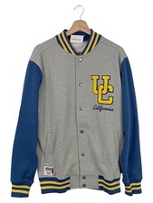 American Freshman Felpa Uomo Giacca College Grigio L Retrò