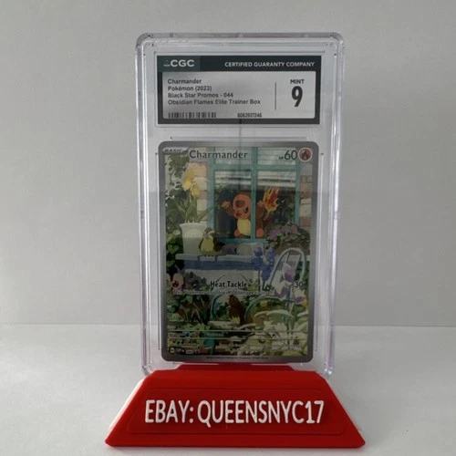 Pokémon Charmander (2023) S&V Black Star Promo 044 CGC 9 Obsidian Flames ETB