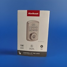 Kwikset Powerbolt 250 Electronic Deadbolt Door Lock Satin Nickel10-Button Keypad