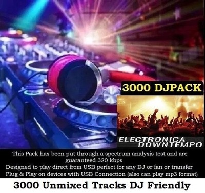 Electronica Downtempo Music USB 64GB | 2020 | 320kbps | DJ or Fan