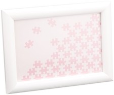 Wooden Puzzle Frame Natural Panel White 10  14.7cm NN001-H
