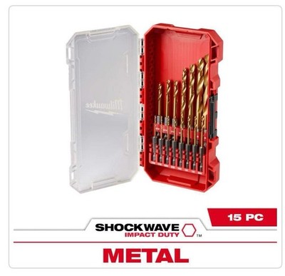 Milwaukee 48-89-4670, SHOCKWAVE Impact Duty Titanium Drill Bit Set (15-Piece)