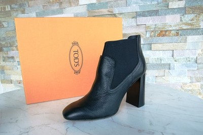 Tod's Tods EU 39 Stiefeletten Ankle Boots Stiefel Schuhe schwarz ehem UVP 590  