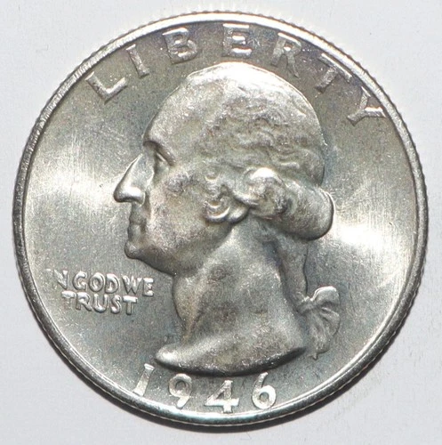 1946 S Washington Quarter CHOICE BRILLIANT UNCIRCULATED (O76)