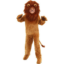 Deluxe Lion Dress Up Halloween 6 Piece Costume Youth Size Large