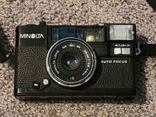 Minolta Hi-Matic AF2 35mm film Camera Bad Flash  Otherwise Functional