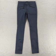 Joes Jeans Pants Womens 26 Blue Rocker Skinny Biker Zip Pocket Stretch Moto