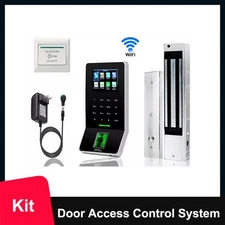 Door Access Control System Biometric Fingerprint zkteco, 600lb ZK f22 Entry Kit