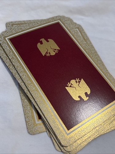1938 EAGLE Five Suit Bridge/Poker Playing Cards Gilt No Fifth Suit EUC W/box - Picture 10 of 11