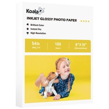Koala Glossy Inkjet Photo Paper Thick 8X10 Inches 100 Sheets 54lb Picture Pap...
