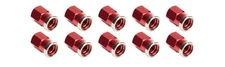 ALLSTAR PERFORMANCE QC Cover Nuts Short Red 10pk ALL72059
