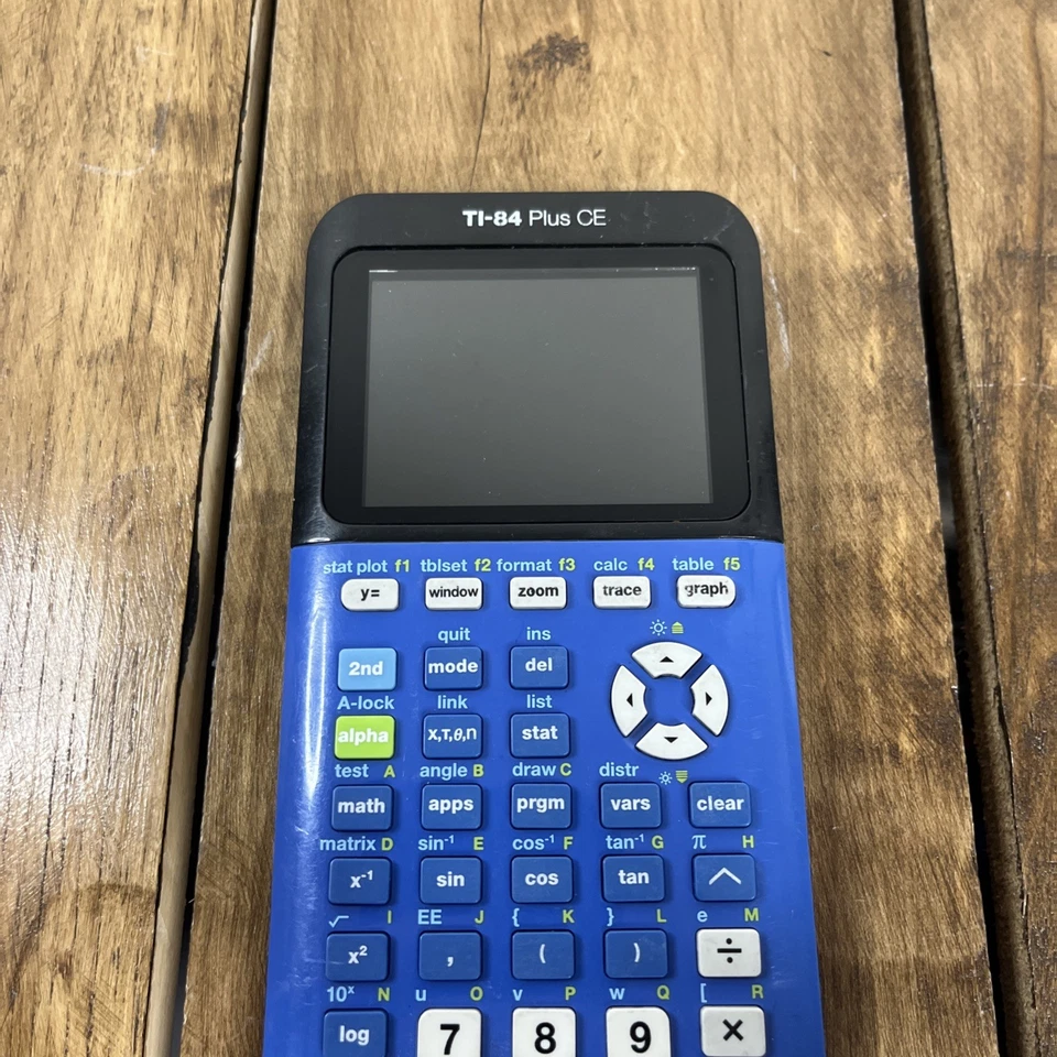 Texas Instruments TI-84 Plus CE Python – Blue Graphing Calculator No Cable/Cover - Image 3 of 4