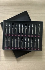 22Pcs Tattoo Tips Kit 304 Stainless Steel Tip Needle Tube Kit for Tattoo Machine