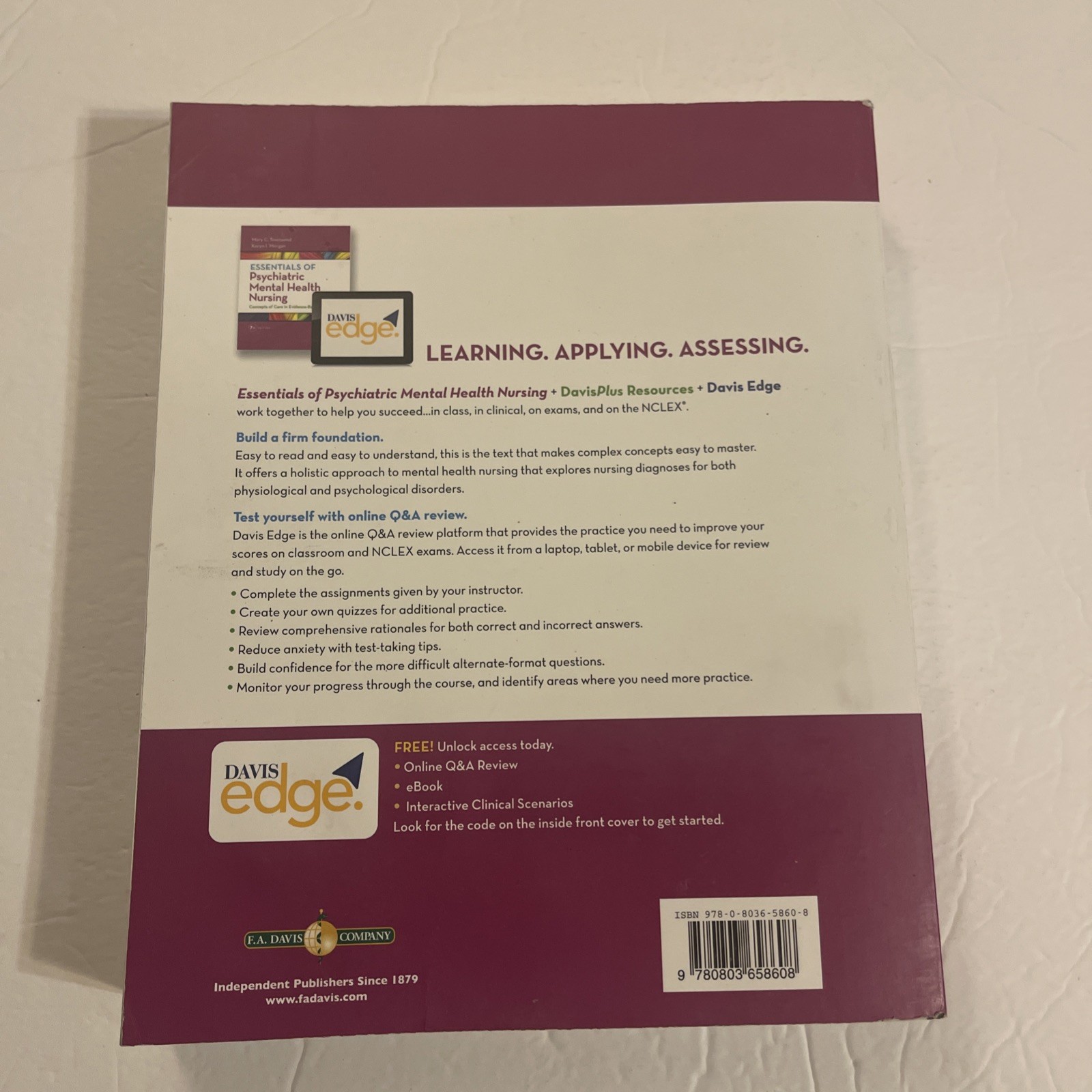 Essentials of Psychiatric Mental Health Nursing : Concepts of Care Unused Code thumbnail 5