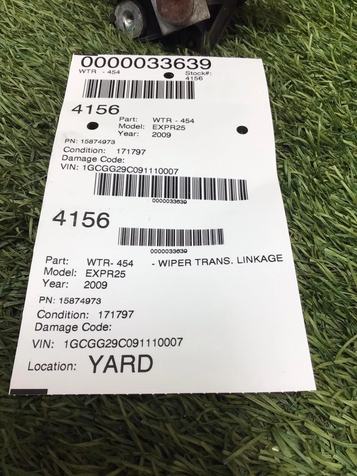 ✅ Motor limpiaparabrisas Chevy Express 2500 2009 y acoplamiento de transmisión Pn: 15874973 OEM Foto 4 de 4