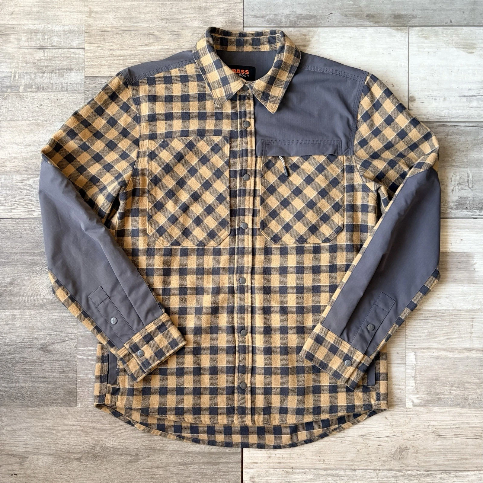 BASS OUTDOOR Utility Brushed Twill Shacket Men's M