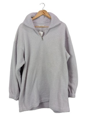COS Damen Teddyfleece Pullover Grau Gr. M Casual