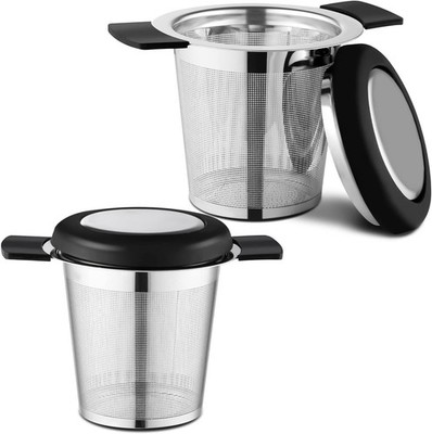 2 Pack Tea Strainers for Loose Tea Stainless Steel Fine Mesh Steeper & Infuser
