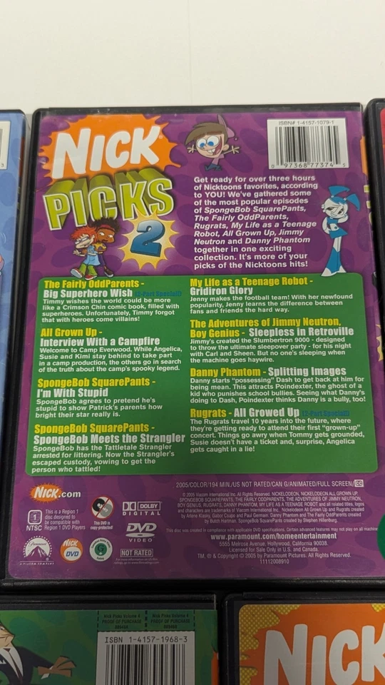 Nick Picks Box Set 2006 Volume 1-5 DVD 1 2 3 4 5 HTF - Image 4 of 4