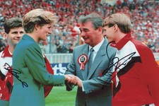 Brian Laws & Stuart Pearce, signiert 12 x 8 Nottingham Forest Bild