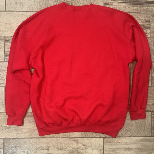 Vintage 90s Winnie the Pooh Bear Walt Disney World Red XXL Crew Neck Sweatshirt - Picture 11 of 11