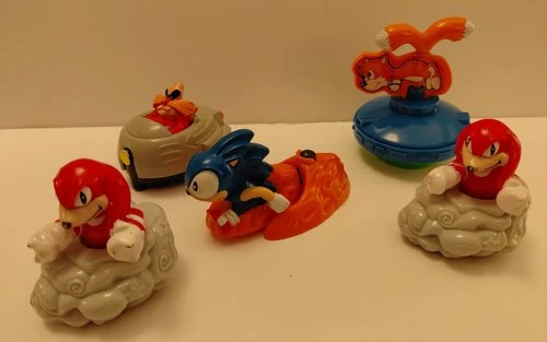 Vintage 1993 Sonic The Hedgehog McDonald’s Happy Meal Toys Bundle SEGA