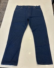 Wrangler 13MWZ Men Jeans Size 42x32 41x32 Actual Blue Denim Cowboy NWOT