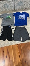 4-piece set brand new boys Adidas shorts shirts L 14-16 