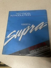 1986 1/2 Toyota Supra Technical Introduction VHS Tape And Technician Manual Rare