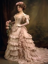 Luxurious Wedding Dresses Medieval Square Neck Short Sleeve A-line Pleated