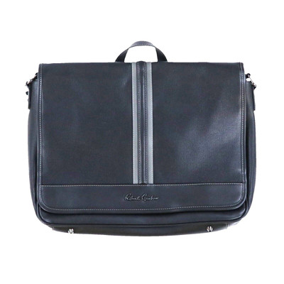 Robert Graham Men's Denielstown Leather Laptop Bag Travel Briefcase Carry  Case