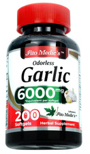 Garlic  Garlic Supplement  6000 mg Equivalent 200 Capsules