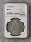 1878 CC Carson City $1 Morgan Silver Dollar NGC XF45