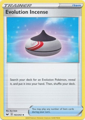 4x NM-Mint Evolution Incense - 163/202 - Uncommon Pokemon Sword and Shield