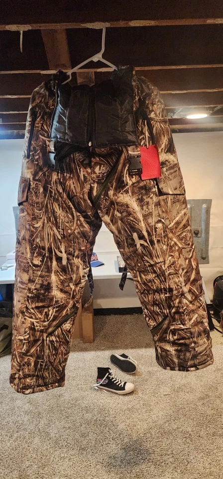 Field & Stream Realtree Camo Bib Overalls Insulated Hydro Proof Ultra L Large - Image 3 of 4
