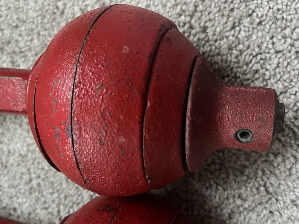 Mancuernas GOGO de hierro fundido Weider de colección pesas 15 libras Foto 4 de 4