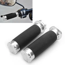 Motorcycle 1" Hand Grips Handlebar For Harley Dyna Softail Sportster Touring