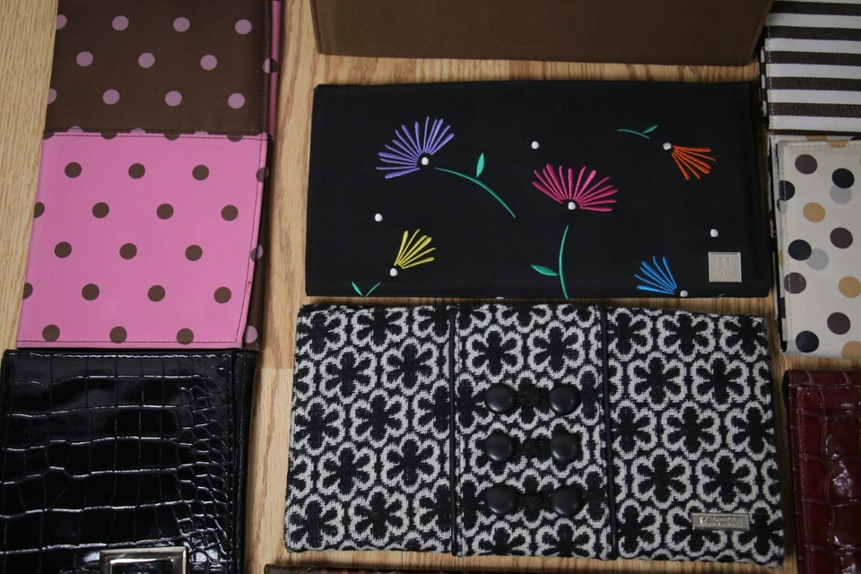 Miche Purse + Cover shells Lot - 11" Black Faux Crocodile / Pink / Brown Leather - Image 4 of 4