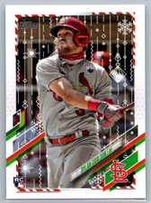 2021 Topps Holiday #HW106 Dylan Carlson Metallic Holiday