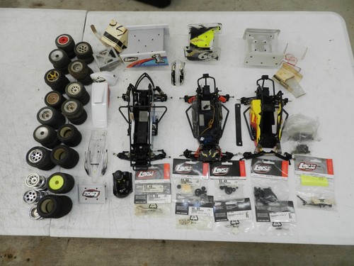 Lot de voitures radiocommandées ovales Losi Mini Sprint Slider pour pièces ou réparation